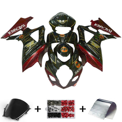 2007-2008 Suzuki GSXR1000 K7 Fairing Kit Bodywork Plastic ABS