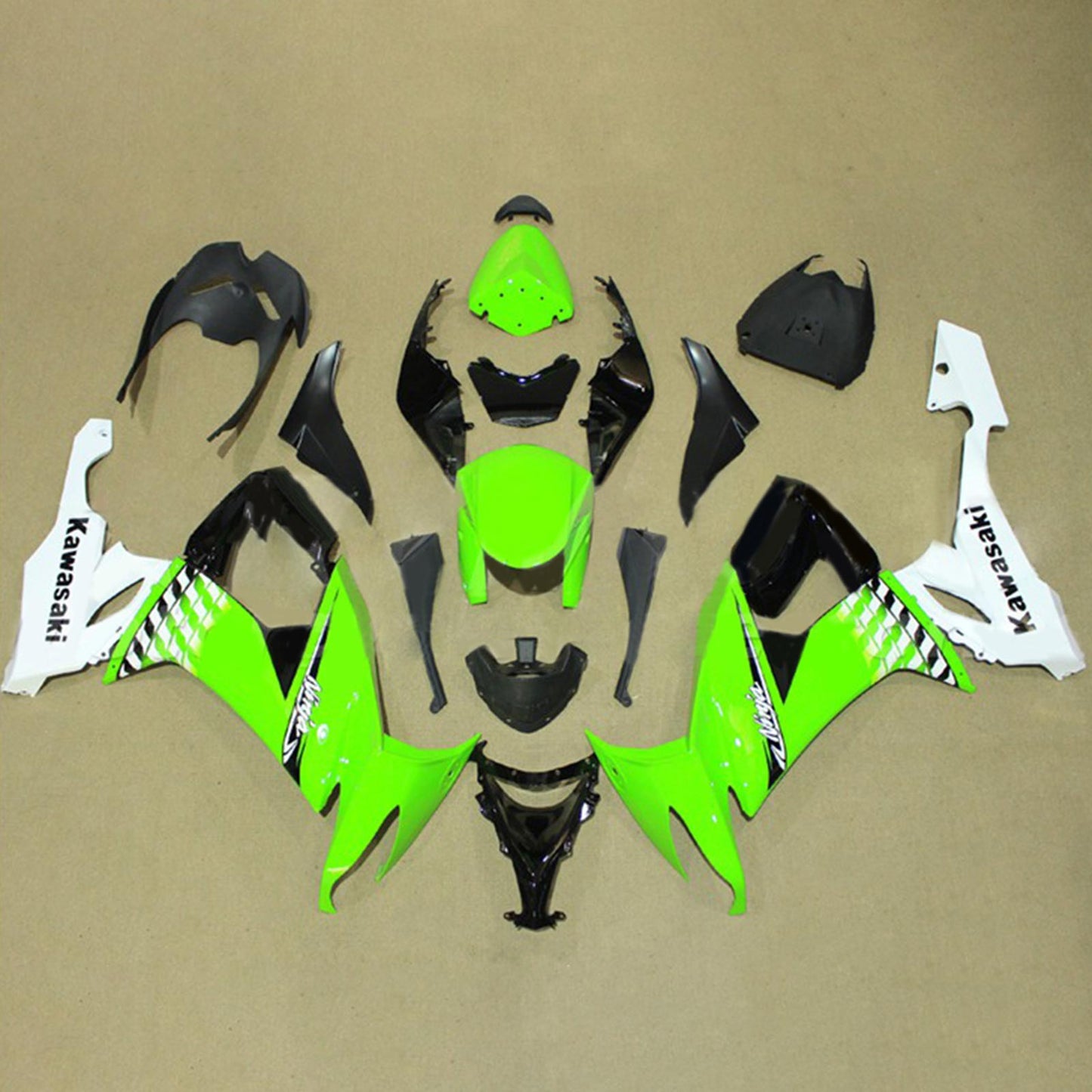 2008-2010 Kawasaki ZX10R Fairing Kit Bodywork Plastic ABS