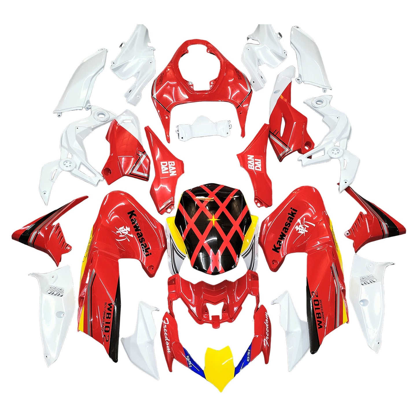 2020-2024 Kawasaki Z900 Fairing Kit Bodywork Plastic ABS
