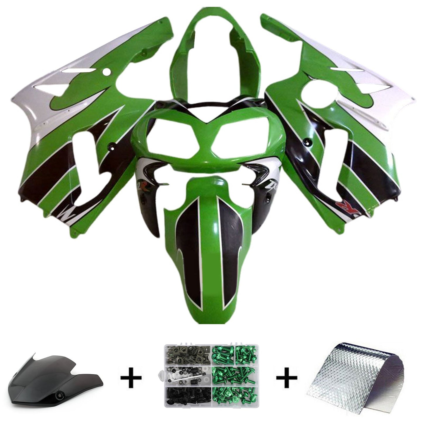 2002-2005 Kawasaki ZX12R Fairing Kit Bodywork Plastic ABS