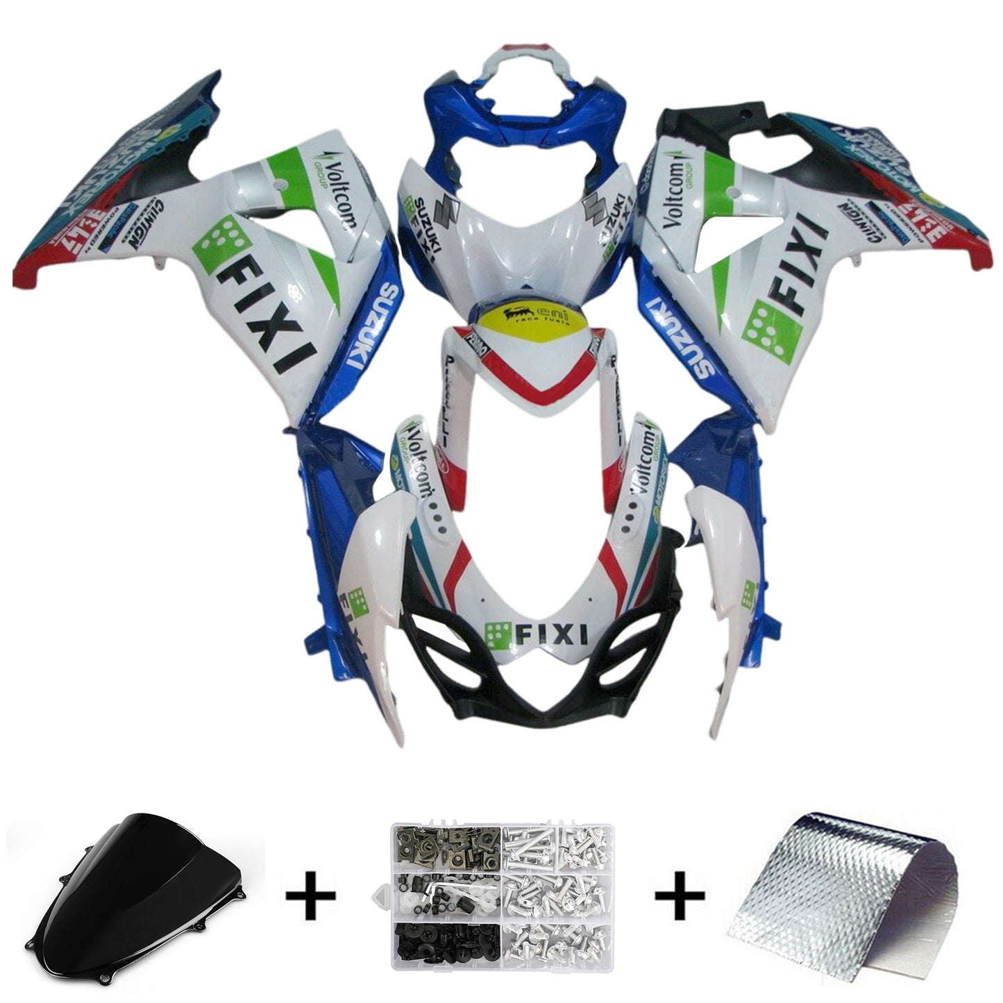 2009-2016 Suzuki GSXR1000 K9 Fairing Kit Bodywork Plastic ABS