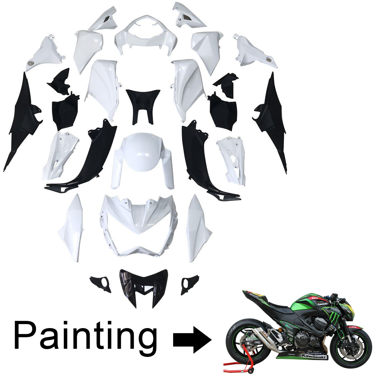 2013-2018 Kawasaki Z800 Fairing Kit