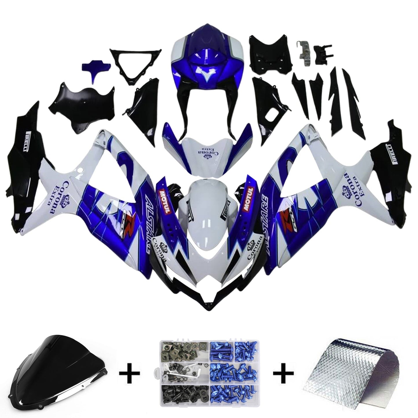 2008-2010 Suzuki GSXR 600/750 K8 Fairing Kit Bodywork Plastic ABS