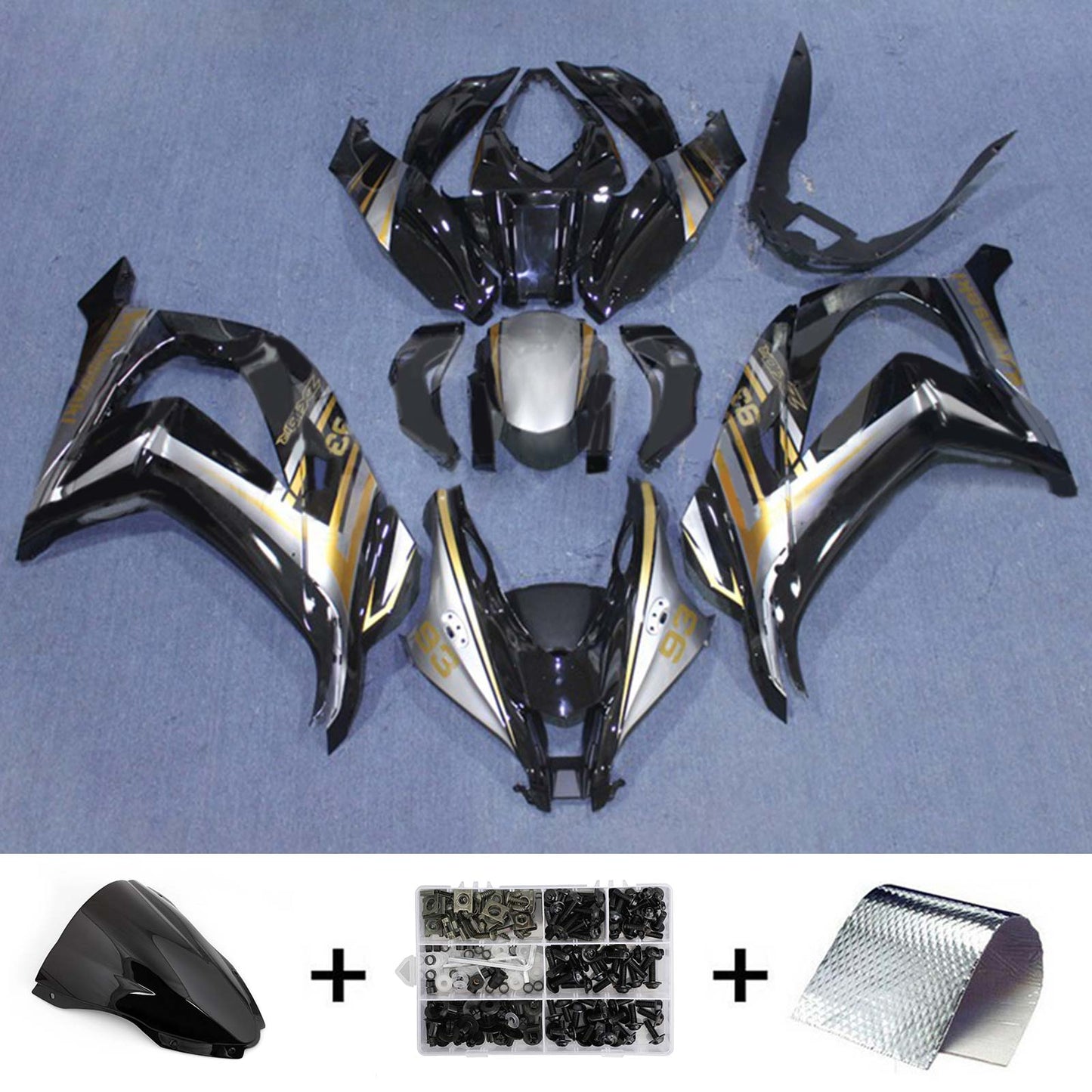 2016-2020 Kawasaki ZX10R Fairing Kit Bodywork Plastic ABS