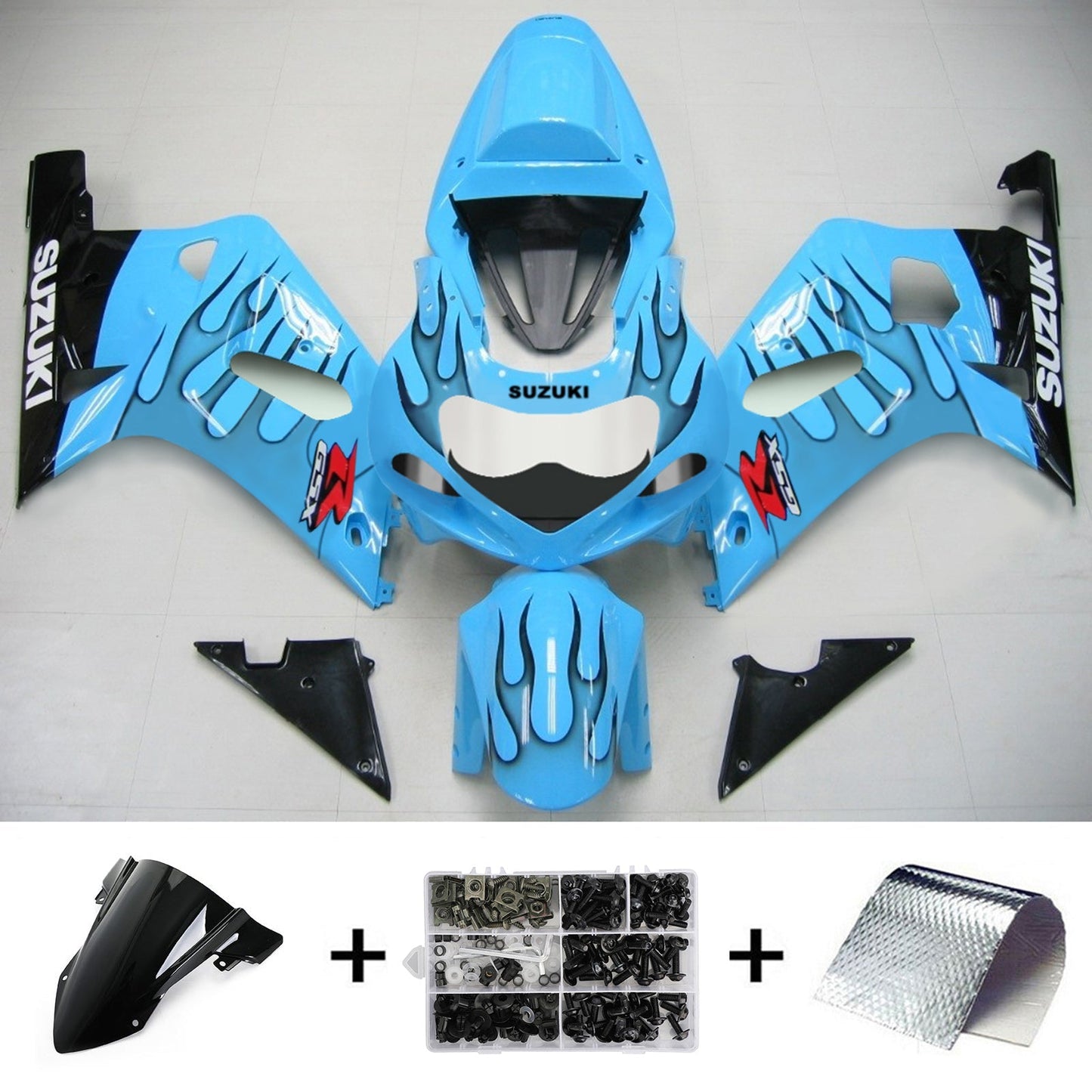 2001-2003 Suzuki GSXR750 Fairing Kit Bodywork Plastic ABS