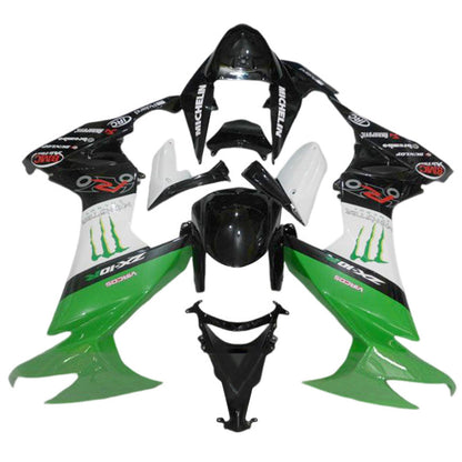 2008-2010 Kawasaki ZX10R Fairing Kit Bodywork Plastic ABS