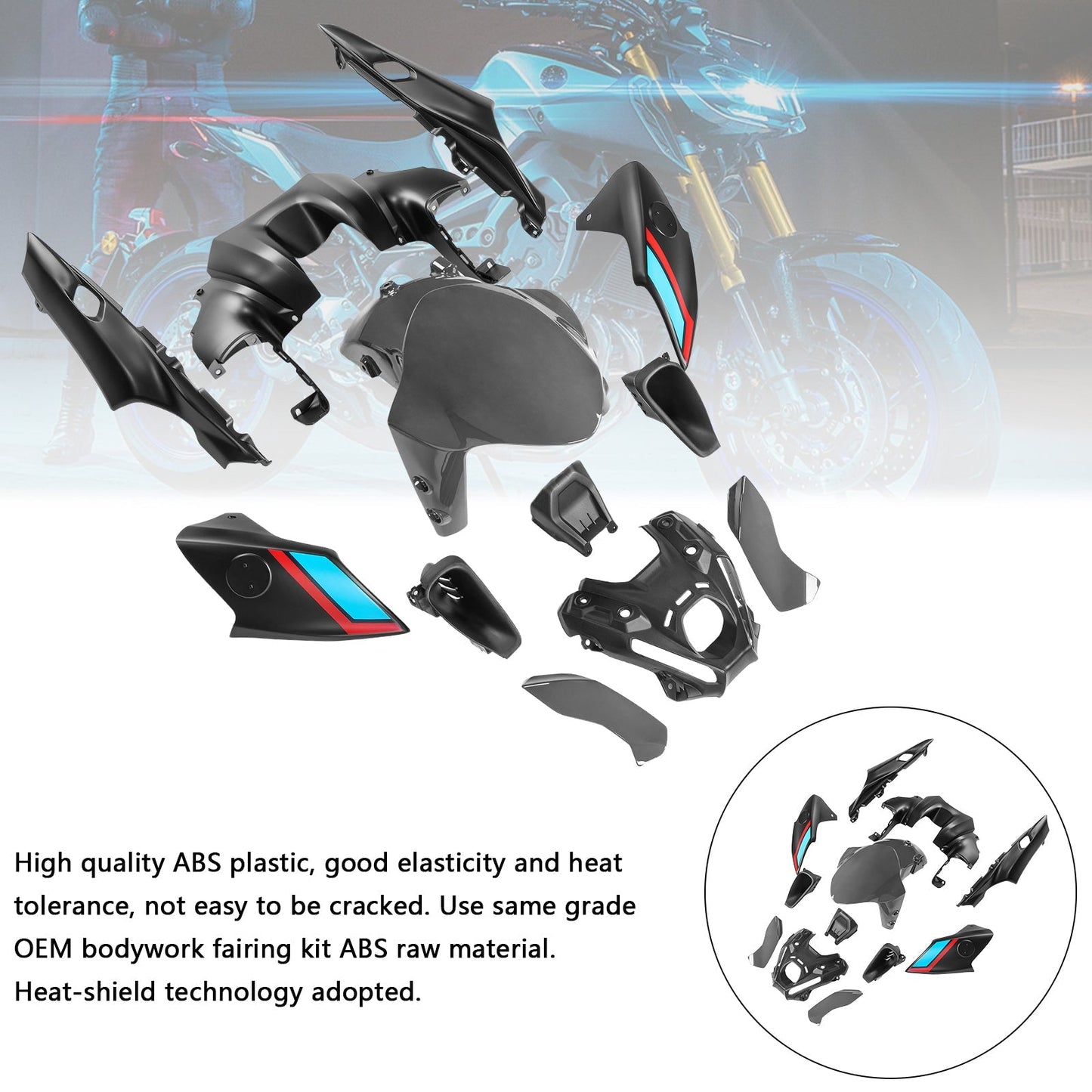 2021-2023 Yamaha MT-09 / MT-09 SP Fairing Kit
