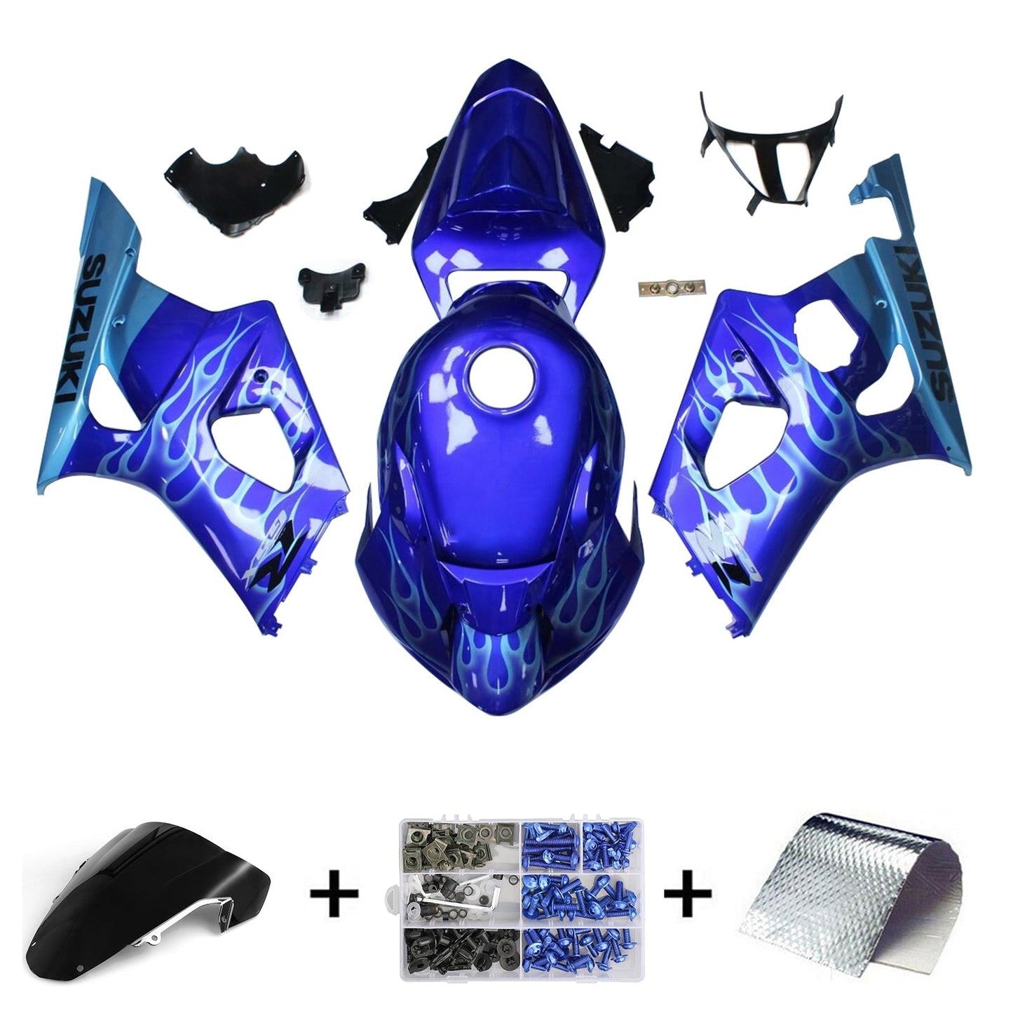 2003-2004 Suzuki GSXR1000 K3 Fairing Kit Bodywork Plastic ABS