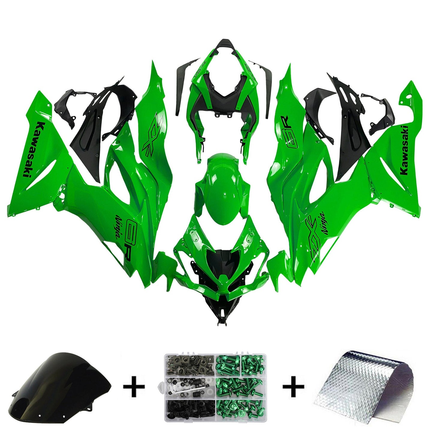 2019-2023 Kawasaki ZX6R Fairing Kit Bodywork Plastic ABS