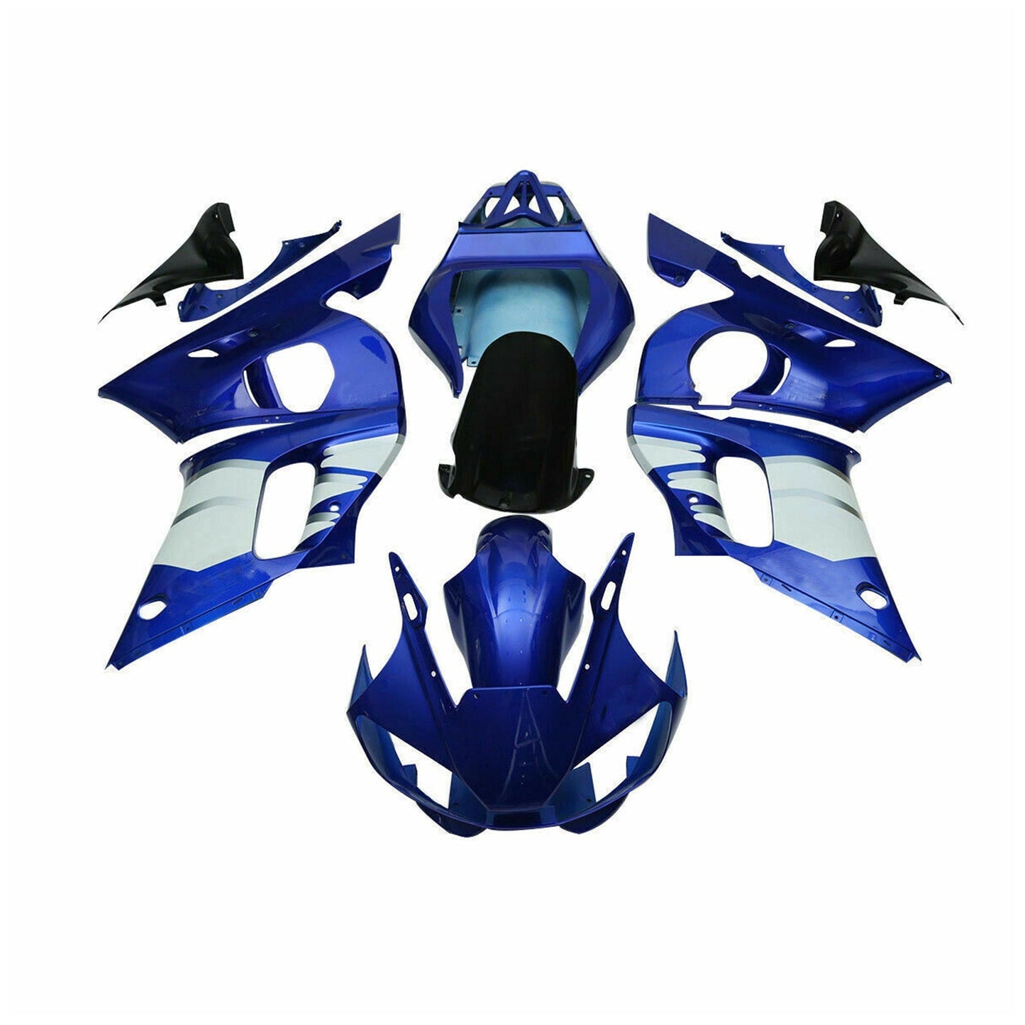 1998-2002 Fairing Kit For Yamaha YZF R6 Blue White Generic
