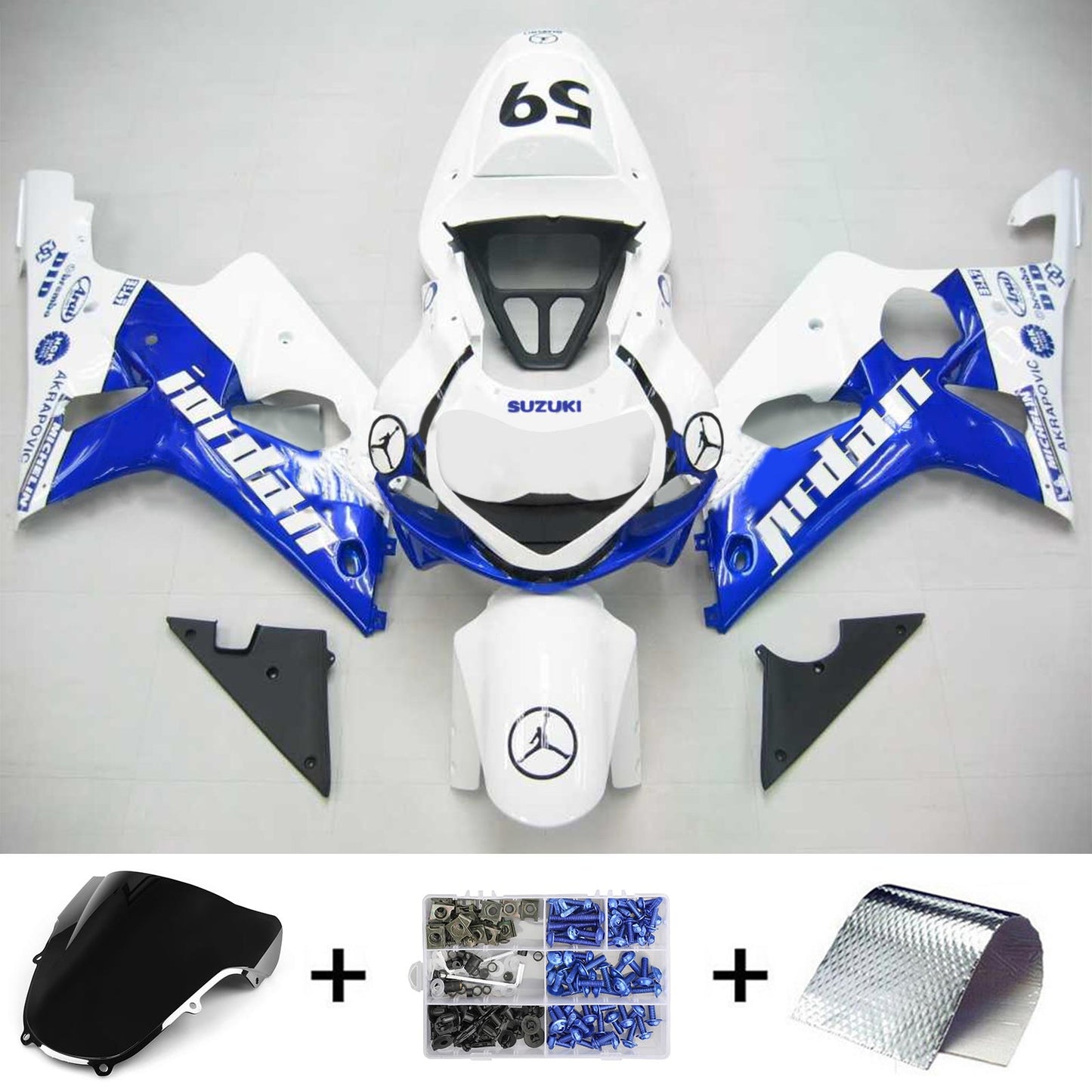2000-2002 Suzuki GSXR1000 Fairing Kit K1 K2