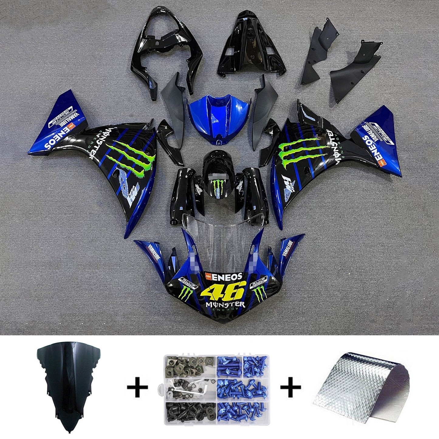 2012-2014 Yamaha YZF-R1 Fairing Kit Bodywork Plastic ABS