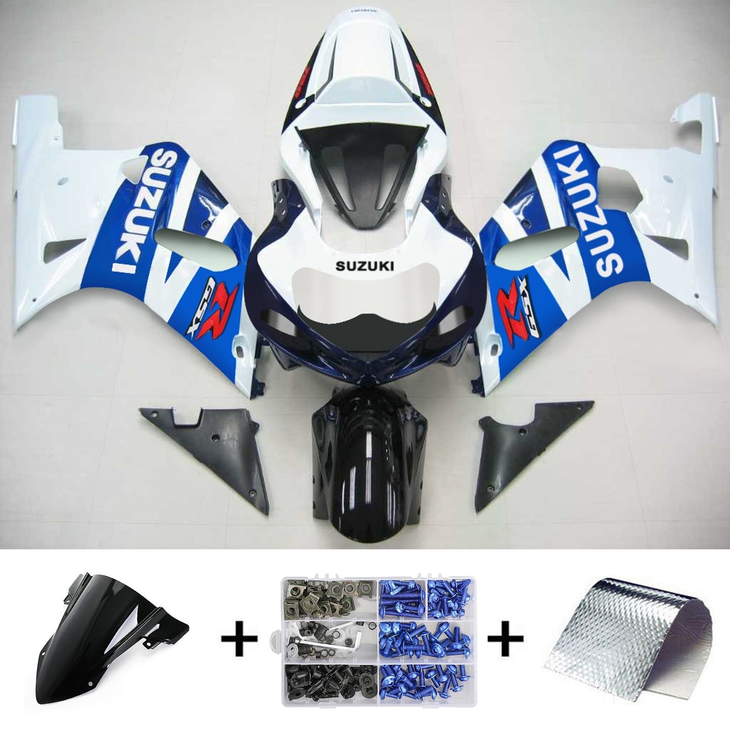 2001-2003 Suzuki GSXR750 Fairing Kit Bodywork Plastic ABS