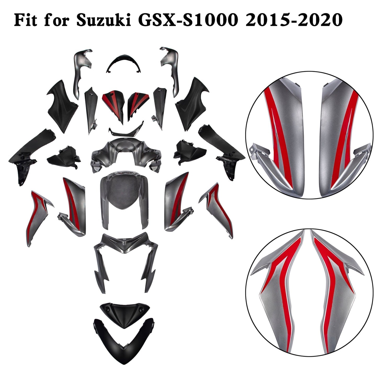 2015-2020 Suzuki GSX-S 1000 GSXS Plastic Bodywork Fairing Kit