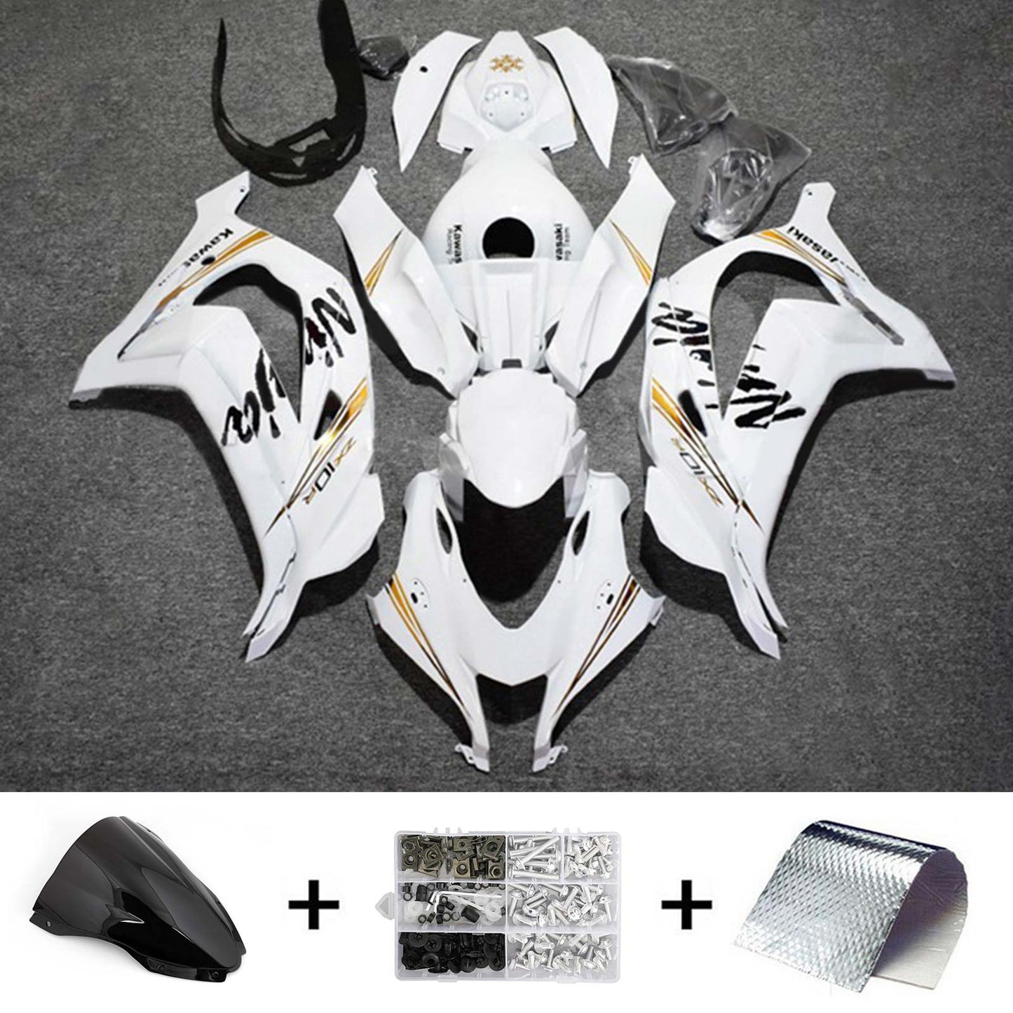 2016-2020 Kawasaki ZX10R Fairing Kit Bodywork Plastic ABS