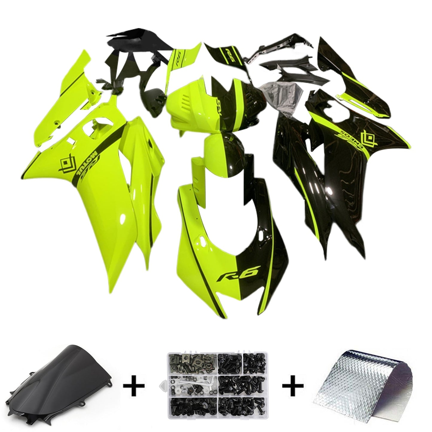 2017-2023 Yamaha YZF-R6 Fairing Kit Bodywork Plastic ABS