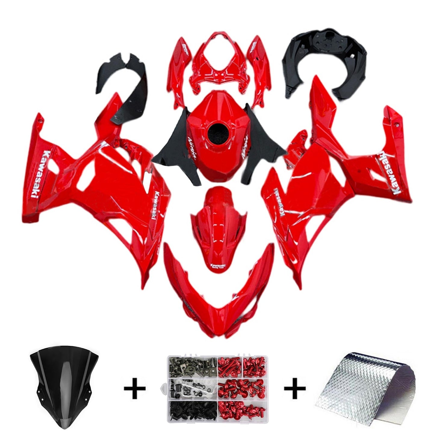 2018-2024 Kawasaki EX400 Ninja400 Fairing Kit Bodywork Plastic ABS