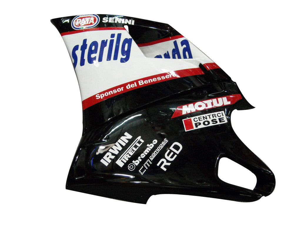 1996-2002 Fairings for Ducati 996 Black White Sterilgarda Generic