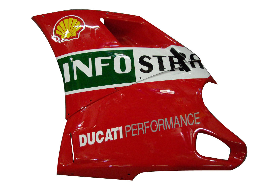 1996-2002 Fairings for Ducati 996 Red White Infostrada Generic