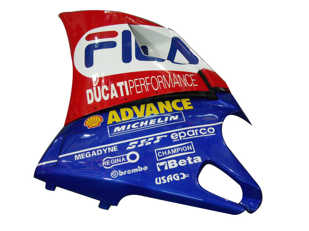 1996-2002 Fairings for Ducati 996 Red White Blue Fila  Generic