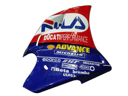 1996-2002 Fairings for Ducati 996 Red White Blue Fila  Generic