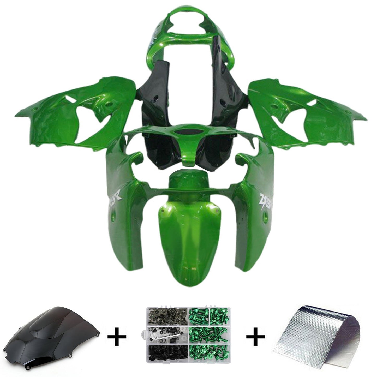 2000-2001 Kawasaki ZX9R Fairing Kit Bodywork Plastic ABS