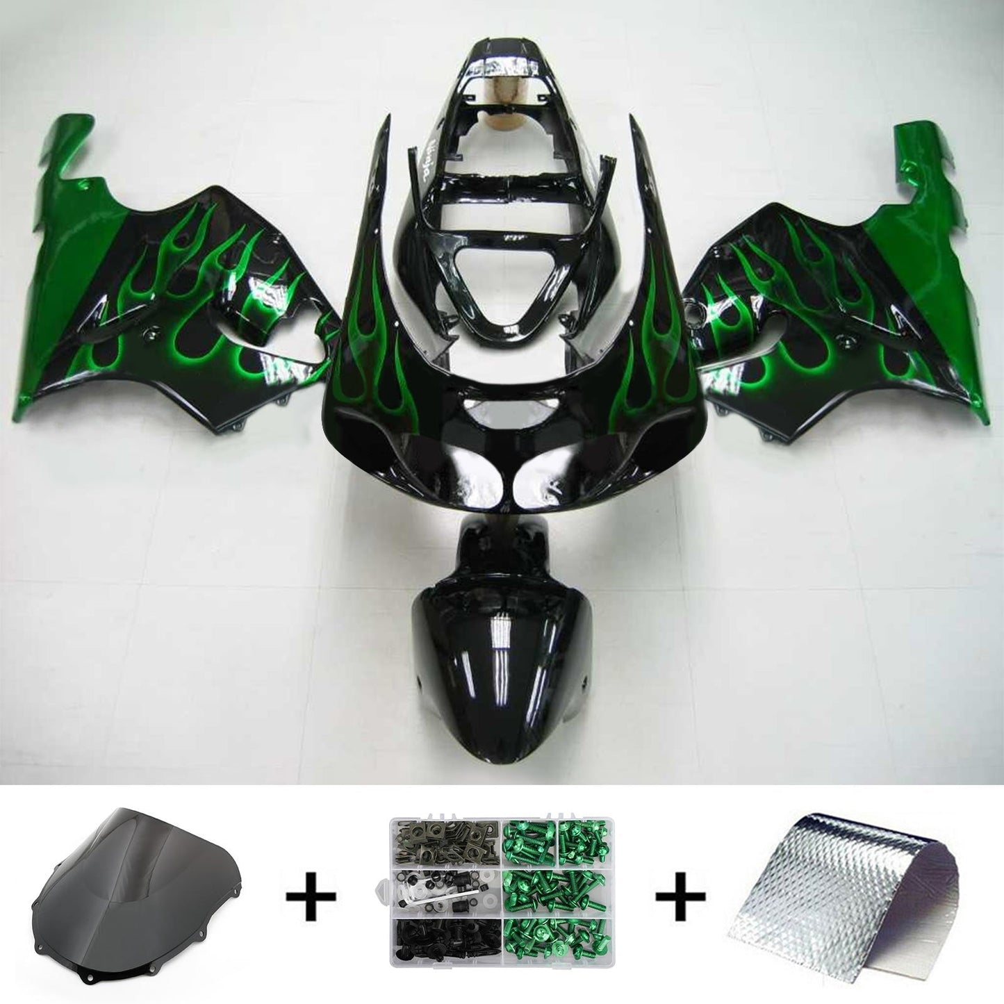 1996-2003 Kawasaki ZX7R Fairing Kit Bodywork Plastic ABS