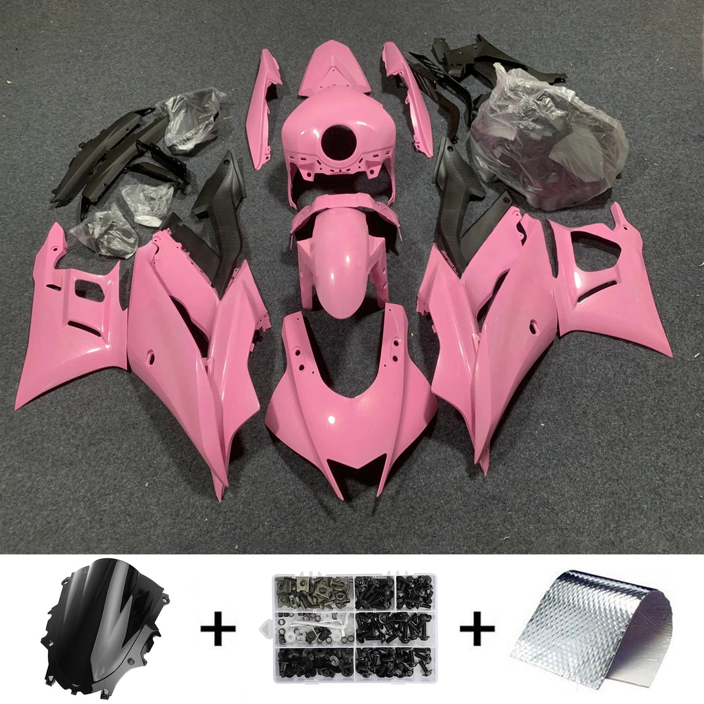 2019-2021 Yamaha YZF-R3 R25 Fairing Kit Bodywork Plastic ABS