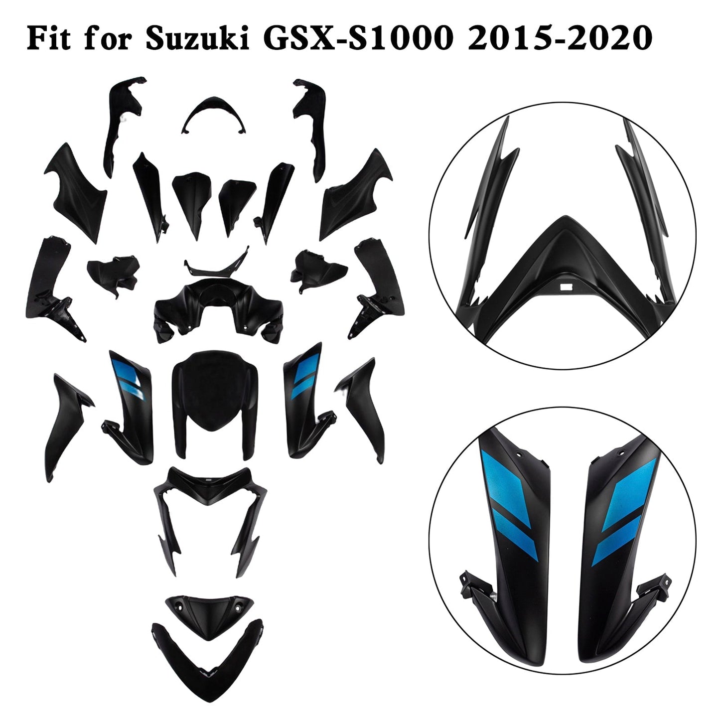 2015-2020 Suzuki GSX-S 1000 GSXS Plastic Bodywork Fairing Kit