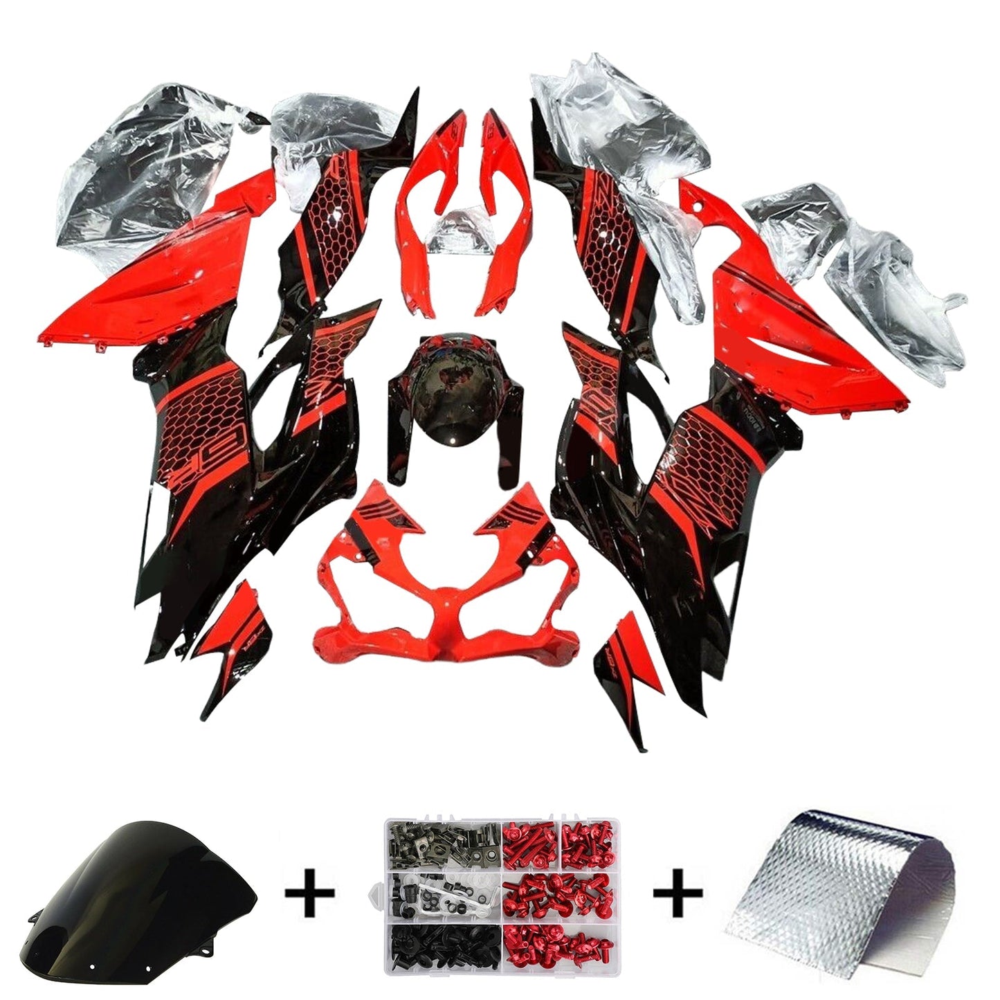 2019-2023 Kawasaki ZX6R Fairing Kit Bodywork Plastic ABS