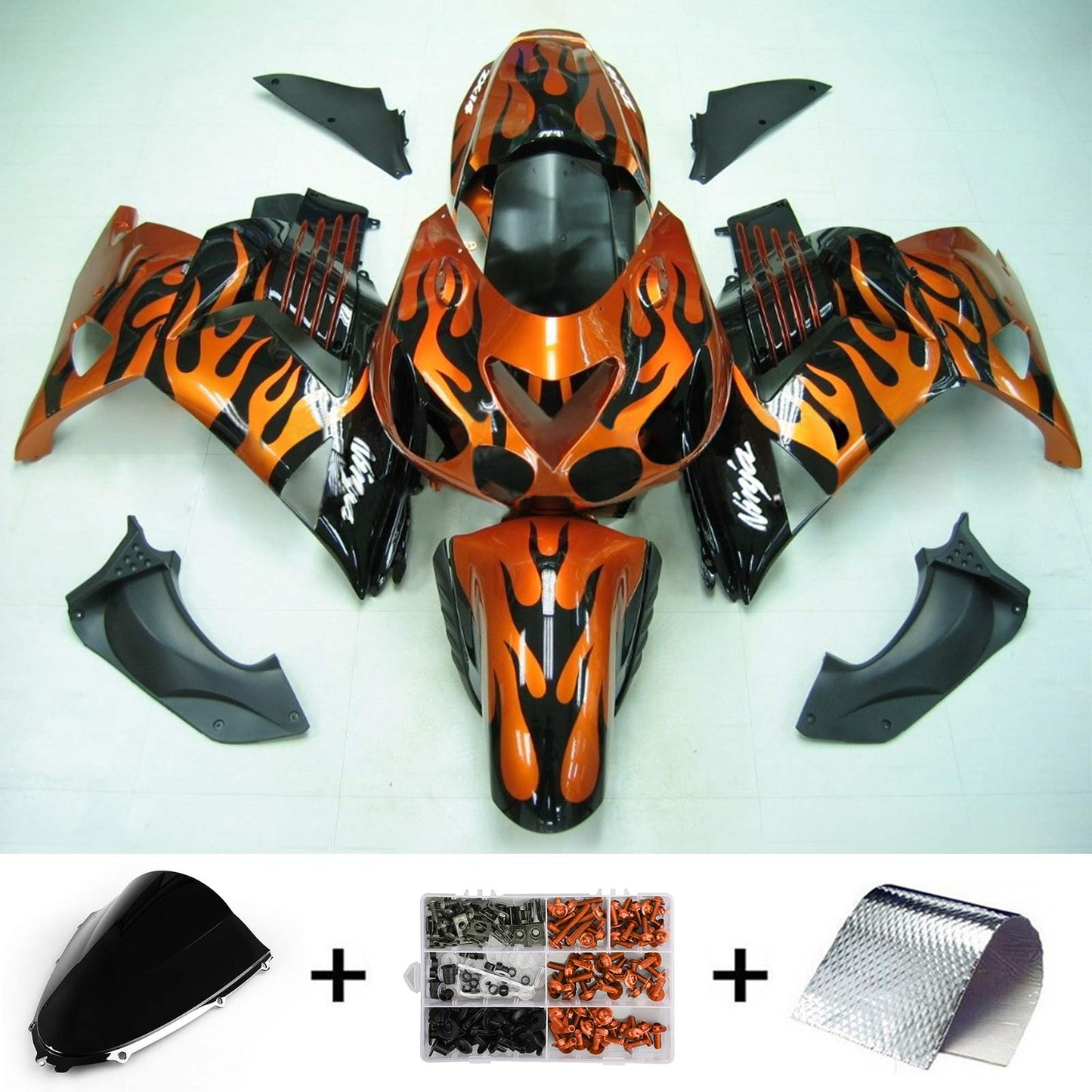 2006-2011 Kawasaki ZX14R Fairing Kit Bodywork Plastic ABS