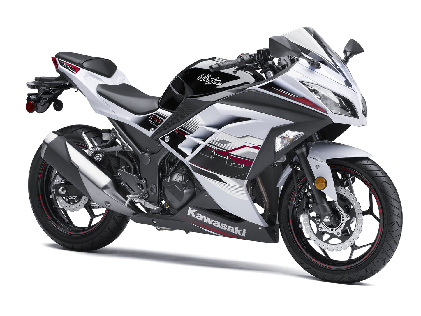 2013-2024 Fairings Plastics Kawasaki Ninja 300R EX300R White Art Ninja  Generic