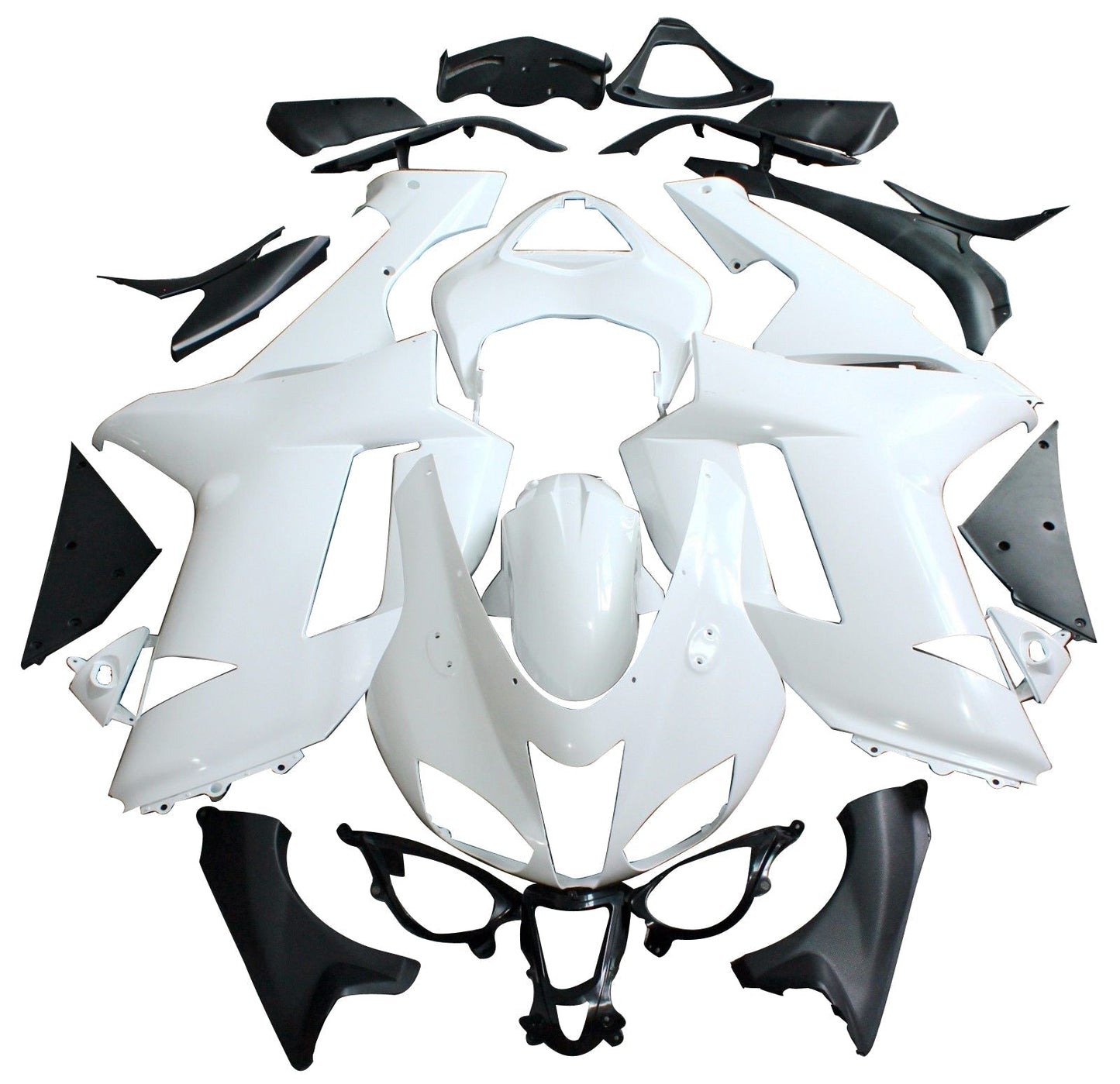 2007-2008 Fairings Kawasaki ZX6R ZX636 West Ninja  Primal only Unpainted Generic