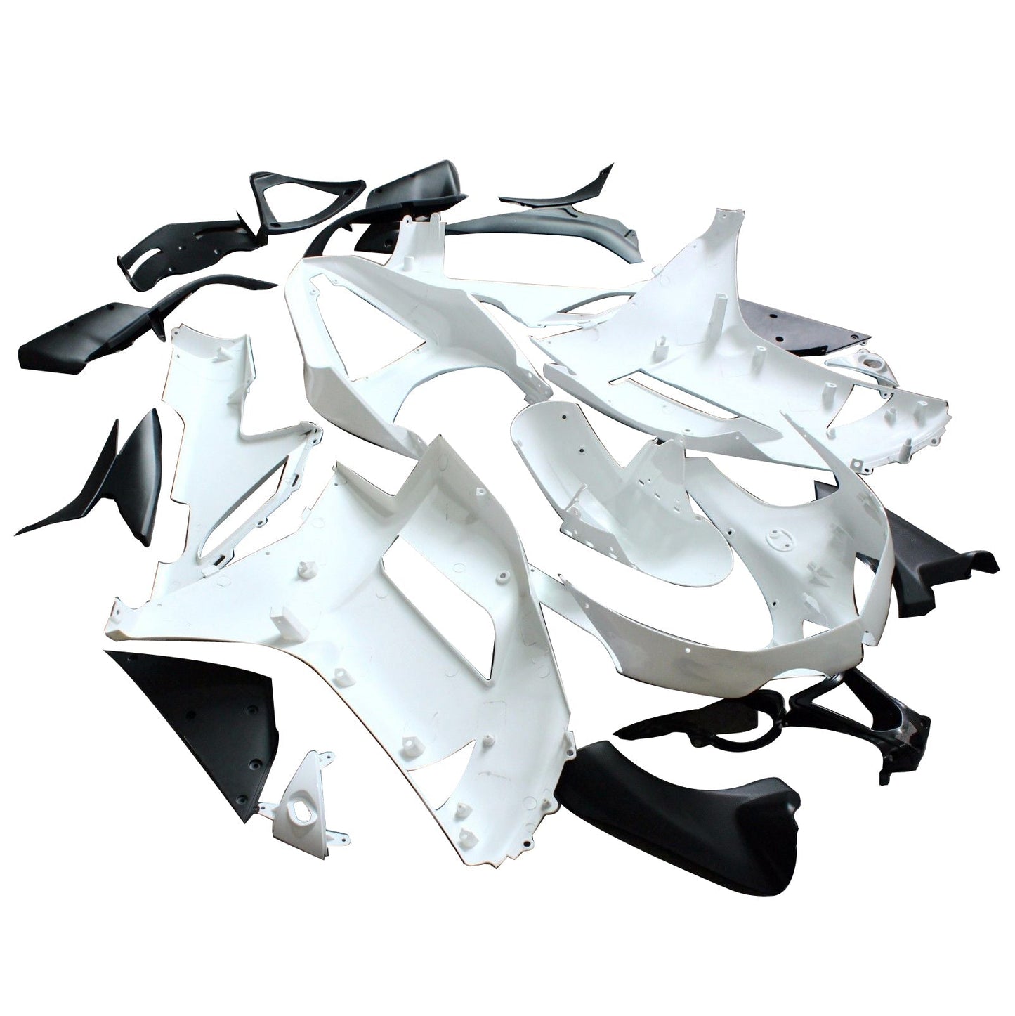 2007-2008 Fairings Kawasaki ZX6R ZX636 West Ninja  Primal only Unpainted Generic