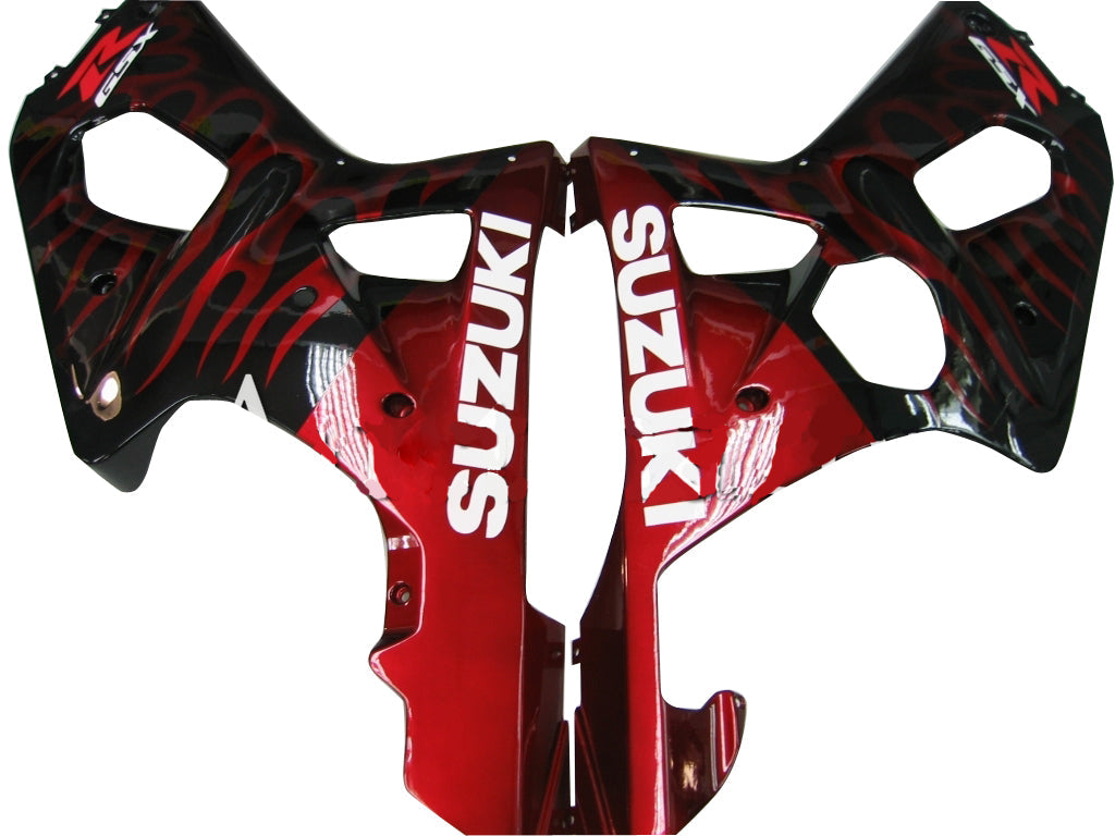 2000-2002 Fairings Suzuki GSXR 1000 Black & Red Flame  Generic