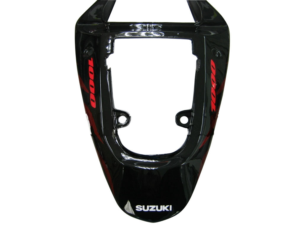 2000-2002 Fairings Suzuki GSXR 1000 Black & Red Flame  Generic
