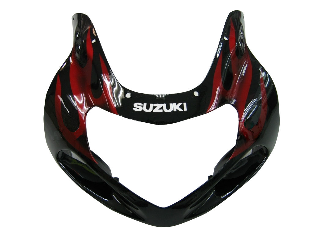 2000-2002 Fairings Suzuki GSXR 1000 Black & Red Flame  Generic