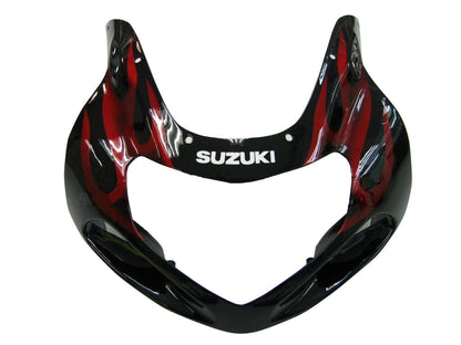 2000-2002 Fairings Suzuki GSXR 1000 Black & Red Flame  Generic