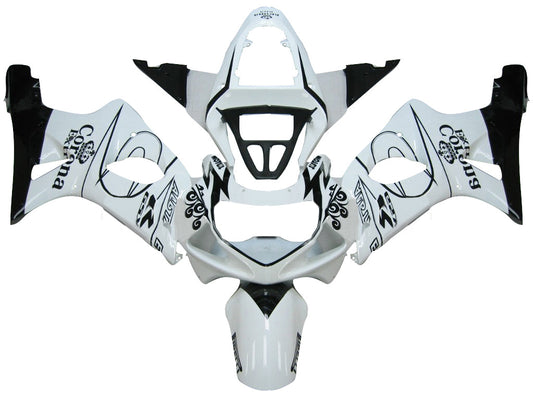 2000-2002 Fairings Suzuki GSXR 1000 White & Black Corona  Generic