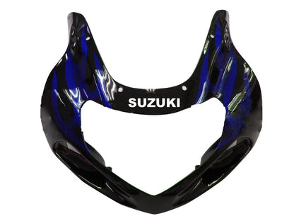 2000-2002 Fairings Suzuki GSXR 1000 Black & Blue Flame  Generic