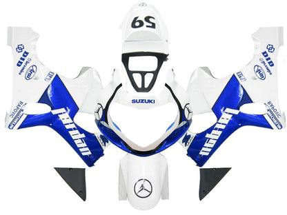 2000-2002 Fairings Suzuki GSXR 1000 White & Blue Jordan  Generic