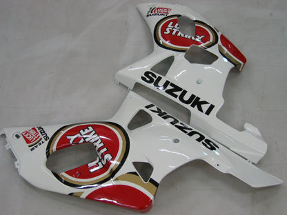 2000-2002 Fairings Suzuki GSXR 1000 White & Red Lucky Strike  Generic