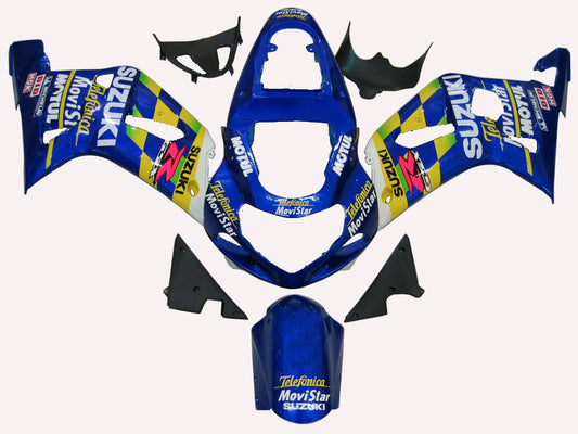 2000-2002 Fairings Suzuki GSXR 1000 Blue Movistar  Generic
