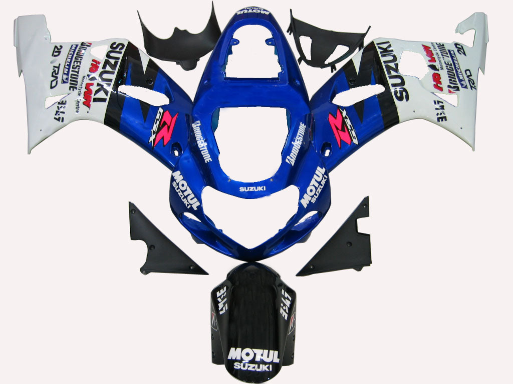 2000-2002 Fairings Suzuki GSXR 1000 Blue & White Motul  Generic