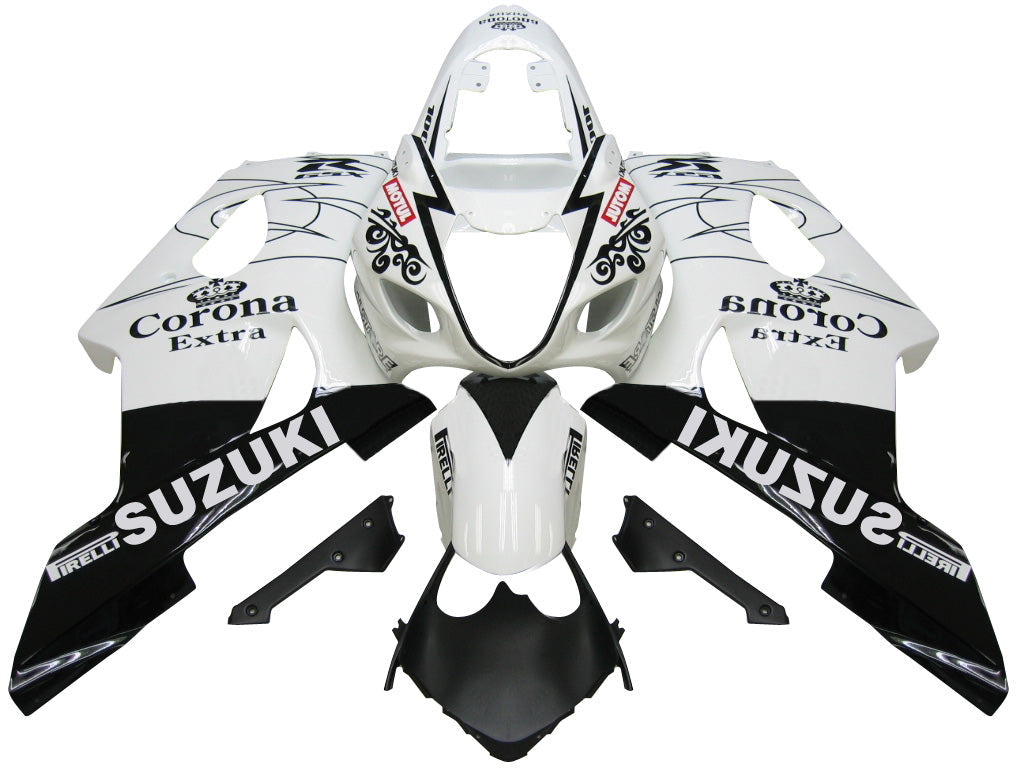 2003-2004 Fairings Suzuki GSXR 1000 White & Black Corona Suzuki  Generic
