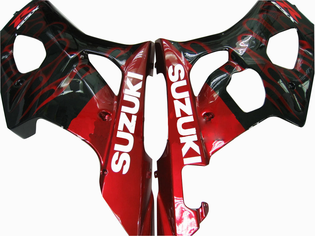 2003-2004 Fairings Suzuki GSXR 1000 Black & Red Flame  Generic