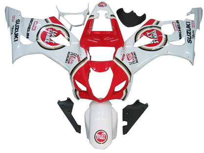 2003-2004 Fairings Suzuki GSXR 1000 White and Red Lucky Strike  Generic