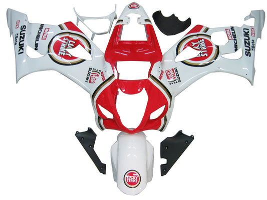 2003-2004 Fairings Suzuki GSXR 1000 White and Red Lucky Strike  Generic
