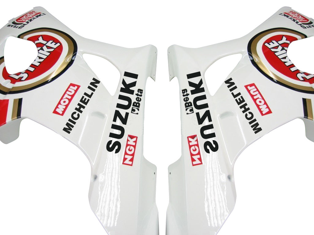 2003-2004 Fairings Suzuki GSXR 1000 White and Red Lucky Strike  Generic
