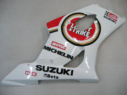 2003-2004 Fairings Suzuki GSXR 1000 White & Red Lucky Strike  Generic